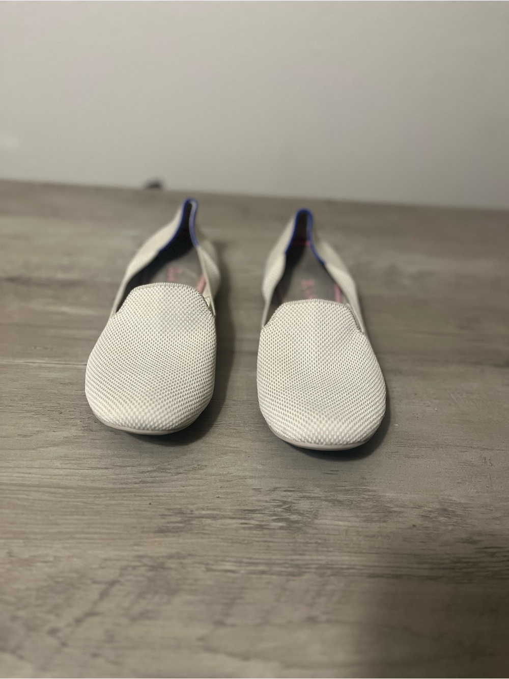 Rothy's The Loafer in a neutral oatmeal